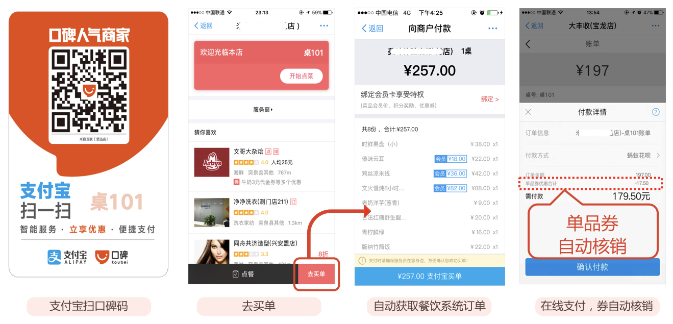 口碑推史上最快買單服務(wù)對賬、支付、開發(fā)票、優(yōu)惠抵扣一步到位|餐飲界